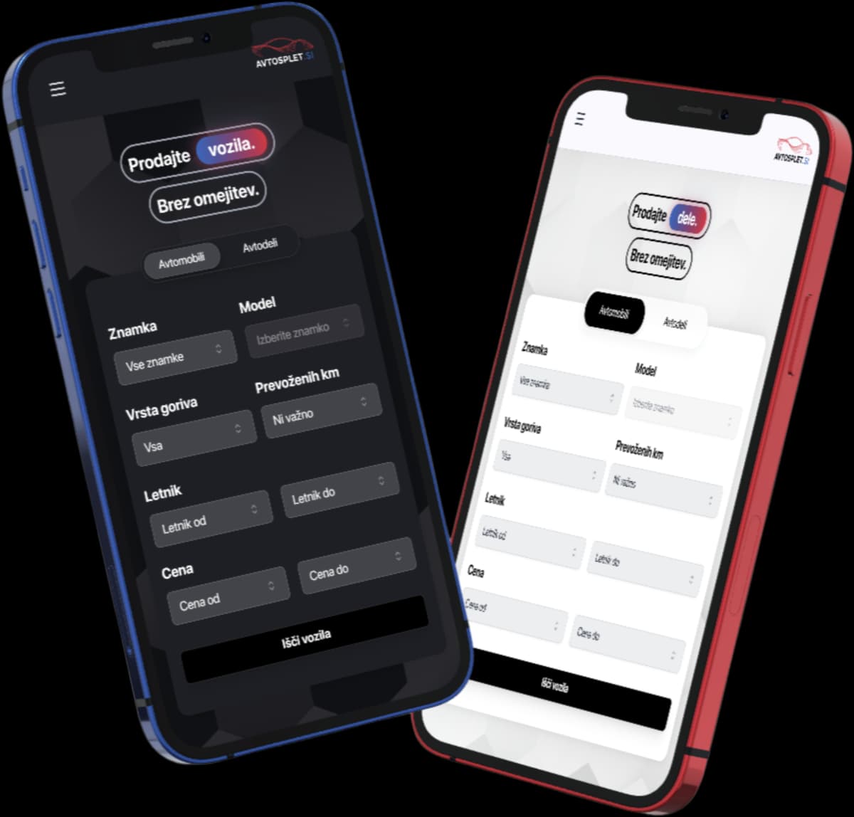 Avtosplet Mobile Preview